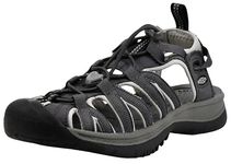 KEEN Women's Whisper Closed Toe Sport Sandals, Magnet/Drizzle, 8