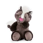 NICI 47343 Chiala The Cuddly 35cm – Plush Skunks for Girls, Boys & Babies – Fluffy Stuffed Animal to Cuddle & Play – Pet Soft Toys – Forest Friends Collection, Black/Grey, 35 cm