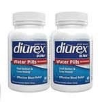 Diurex Ultra Re-Energizing Water Pills - Relieve Water Bloat - Feel Better Less Heavy, 2-80 Count Bottles