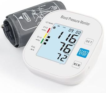 Maraawa Blood Pressure Monitors, Automatic Upper Arm Blood Pressure Machines for Home Use with Large Cuff Adjustable BP Machine for Adult Elderly BSX583 (White)