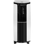 Gree GPA06AK 6,000 (DOE) 10,000 BTU (ASHRAE), 120V, Portable Air Conditioner for Small Areas Sq.Ft with Remote Control, 350 Sq. Ft, White/Black