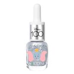 Nailtopia Bio-Sourced Chip Free Nail Lacquer Disney Collection Dumbo - Superfood-Infused Polish - Chip Resistant Formula - Quick-Dry, Long Lasting Wear - Silver - 5 ml