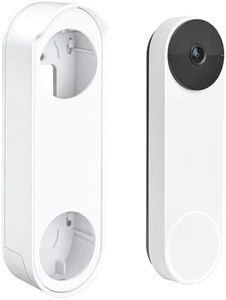 Anti-Theft No Drill Doorbell Mount Compatible with Google Nest Doorbell (Battery), Video Doorbell Door Mount for Apartment, Home, Renters, No Tools Needed and Protect Your Wall