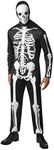 Rubie's Unisex Adult's Skeleton Costume, Black/White, Large