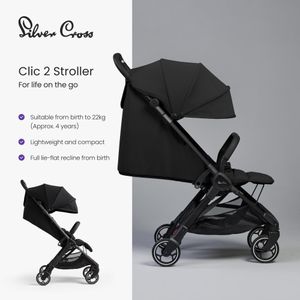 Silver Cross Clic 2 Compact Stroller – Lightweight Foldable Pushchair