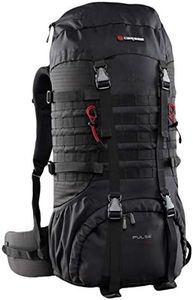 Caribee Hiking Pulse Rucksack Backpack, 65 Liter Capacity, Black