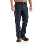 Carhartt Men's Rugged Professional Series Rugged Flex Relaxed Fit Canvas Work Pant, Navy, 34W / 32L