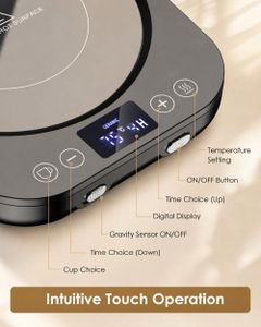 Electric Coffee Mug Warmer – Desktop Beverage Heater Plate