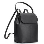 Kattee Leather Backpack Purse for Women Travel Fashion Designer Ladies Laptop Backpack, Black