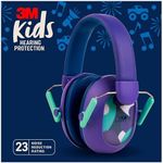 3M Kids Hearing Protection Plus, Hearing Protection for Children with Adjustable Headband, 22dB Noise Reduction Rating, Purple