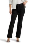 Riders by Lee Indigo Women's Classic Fit Straight Leg Jean, Black, 12