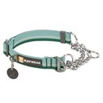 Ruffwear, Chain Reaction Dog Collar, Adjustable Reflective Martingale Escape-Proof Collar with Stainless Steel Chain, Professional Training Control, River Rock Green, 20"-26"