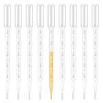 G2PLUS Plastic Transfer Pipette 5ml Washable Pasteur Pipettes Measuring Pipettors Disposable Dropper for Mixing Acrylic Paints and Lab, Pack of 100