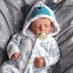 BABESIDE Reborn Dolls Boys 20 Inch Realistic Babies Eye Closed Sleeping Newborn That Look Real Lifelike Baby Doll Cloth Body