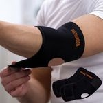 Nivave Elbow Support, Adjustable Neoprene Sleeve, Tennis Elbow Support Brace for Men & Women (Pair, Corsica, Universal, Black, 2)