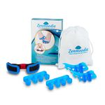 5 Pieces Kit with Silicone Toe Separators,Gel Spreaders, Big Toe Stretcher and Bonus Storage Bag for Bunion Corrector, Hammer/Claw Toe Straightener, Overlapping Toes, Arthritis Relief