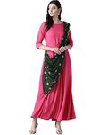 Ahalyaa Women's Dark Pink Gown