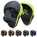 Boxing Equipment Punching Gloves Thai Pads Boxing Training Mitts Kickboxing Pad Punch Pad Boxing Mitts Punching Pad (A pair Green)