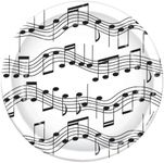 Beistle Musical Note Plates (8/Pkg)