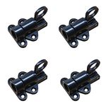 Huyfoig 4PCS Self-Closing Latch - Spring Door Lock - Door Latch - Security Automatic Window Gate Lock - Spring Load Bolt Latch