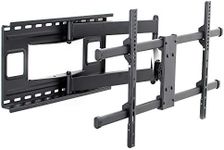 VIVO Extra Long 37 to 80 inch TV Wall Mount for LCD LED Flat and Curved Screens, Long Extended Arm Swivel Mount, Max VESA 800x400mmm, Black, MOUNT-VW080L