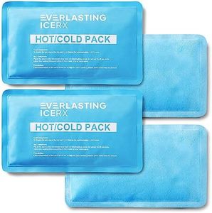 Reusable Hot and Cold Gel Soft Ice Packs - 4 Pack Large Gel Ice Pack - Hot and Cold Therapy Solution for Injuries, Cold Packs for Pain Relief - Ice Packs for Injuries Reusable - 10 x 5