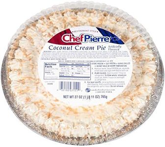 Sara Lee Chef Pierre Traditional Coconut Cream Pie, 10 inch -- 6 per case.
