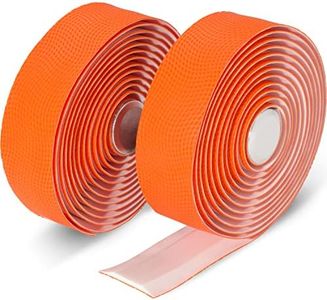 Domain Cycling Bike Handlebar Tape - Waterproof and Extra Long (94" x 1.2") with End Plugs for Road Bike Handles - Polyurethane Gel Road Bikes and Cycling