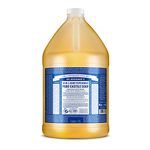 Dr Bronner's 18-in-1 Peppermint Pure-Castile Liquid Soap, Made with Organic Oils, Used for Face, Body, Hair, Laundry, Pets and Dishes, Certified Fair Trade & Vegan Friendly, 3,79Ltr Recycled Bottle