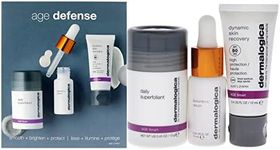 Dermalogica Age Defense Kit - Resurfaces, Brightens, And Firms - Contains Daily Superfoliant 13ml, Biolumin C Serum 10ml, Dynamic Skin Recovery SPF50 11ml, Morning & Night, Travel Size Kit