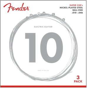 Fender 250R 3 Pack Nickel Plated Steel Electric Guitar Strings - Regular