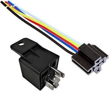 12V 30 40A SPDT Bosch Style Automotive Relays & 5 Wire Socket Harness (1/Pack)