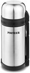 Pioneer Flasks Vacuum Insulated Leakproof Flask with 2 Cups and Retractable Handle, Stainless Steel, 1500ml / 1.5L