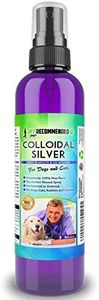 Vet Recommended Colloidal Silver for Dogs and Cats, Colloidal Silver Spray That Works as Natural Hot Spot Solution for Dogs - Made in USA (8oz/240ml)