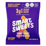 SmartSweets Gummy Worms Candy with Low Sugar (3g), Low Calorie, No Sugar Alcohols, Non-GMO, No Sugar Added (Pack of 12)