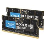 Crucial RAM 32GB Kit (2x16GB) DDR5 5600MHz (or 5200MHz or 4800MHz) Laptop Memory CT2K16G56C46S5,label information may vary