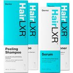 HairLXR All-Natural Hair Growth & Replenishment for Women: Four-Step Formula for Biotin Hair Growth - Retain Hair, Increase Volume & Stimulate Regrowth - 2x Shampoos + Conditioner + Serum - Hair Care