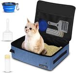 Petskd Cat Travel Litter Box with L