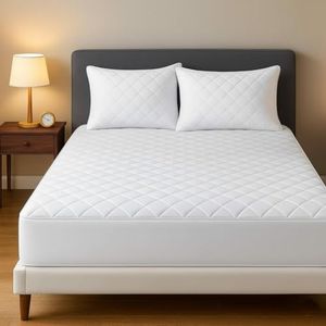 quilted mattress protector (Double, Quilted)