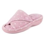 Isotoner® Ladies Popcorn Turnover Open Toe Slipper