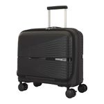 American Tourister AIRCONIC2.0 Rolling Tote Cabin Polypropylene (PP) Hard 8 Wheels Spinner Luggage/Suitcase/Trolley Bag for Travel (Black), Small, 55 cm