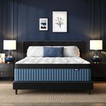 BedStory Medium Firm King Mattress 12 Inch, Deep Sleep Hybrid Mattress with Extra Lumbar Support, King Size Bed in a Box for Spine Alignment & Pressure Relief, CertiPUR-US Certified, 365-Night Trial