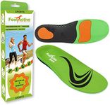 Footlogics Sports Orthotic Insoles, Ideal for Sports, Jogging, Running, Tennis, Golf, Relieves & Prevents Shin Splints, Achilles Tendonitis, & Runner's Knee, Shock Absorbing, Full Length, Small, Pair