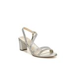 Naturalizer Womens Vanessa2 Rhinestone Embellished Strappy Heeled Sandal, Silver, 12