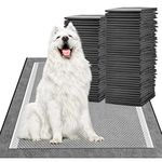 MIZOK Dog Pads 76x91cm Large Puppy Pads Charcoal Activated Carbon Odor-Control Puppy Training Pads Super Absorption for Up to 10 Cups Liquids Leak-Proof Dog Training Pads, Disposable (40 Counts)