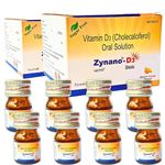 TAB ZYROCAL Zynano D3 Shots,Vitamin D3 Nano Shots,Sugarfree Cholecalciferol 60000 IU Oral Solution,Vitamin D3 liquid,Mango Flavour,8 Shots of 5ml liquid each