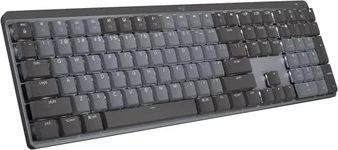 Logitech MX Mechanical Wireless Illuminated Performance Keyboard, Clicky Switches, Backlit Keys, Bluetooth, USB-C, MacOS, Windows, Linux, iOS, Android, Metal