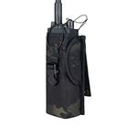 EXCELLENT ELITE SPANKER Tactical Universal Radio Holster Pouch Holder Case Bag Molle Adjustable Military Walkie Talkie Holder(Multicam-Black)