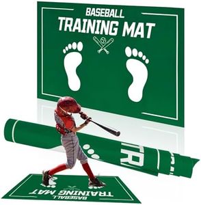 Gracfulcub Baseball Sliding Mat, T Ball, Baseball and Softball Batter Stance Training Mat, Batting Mat, Baseball Mats for Hitting 23.6 x 35.4 Inch (Green)