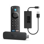 Amazon Fire TV Stick 4K Plus streaming device, supports Wi-Fi 6, Dolby Vision/Atmos, HDR10+ + Made for Amazon USB Power Cable